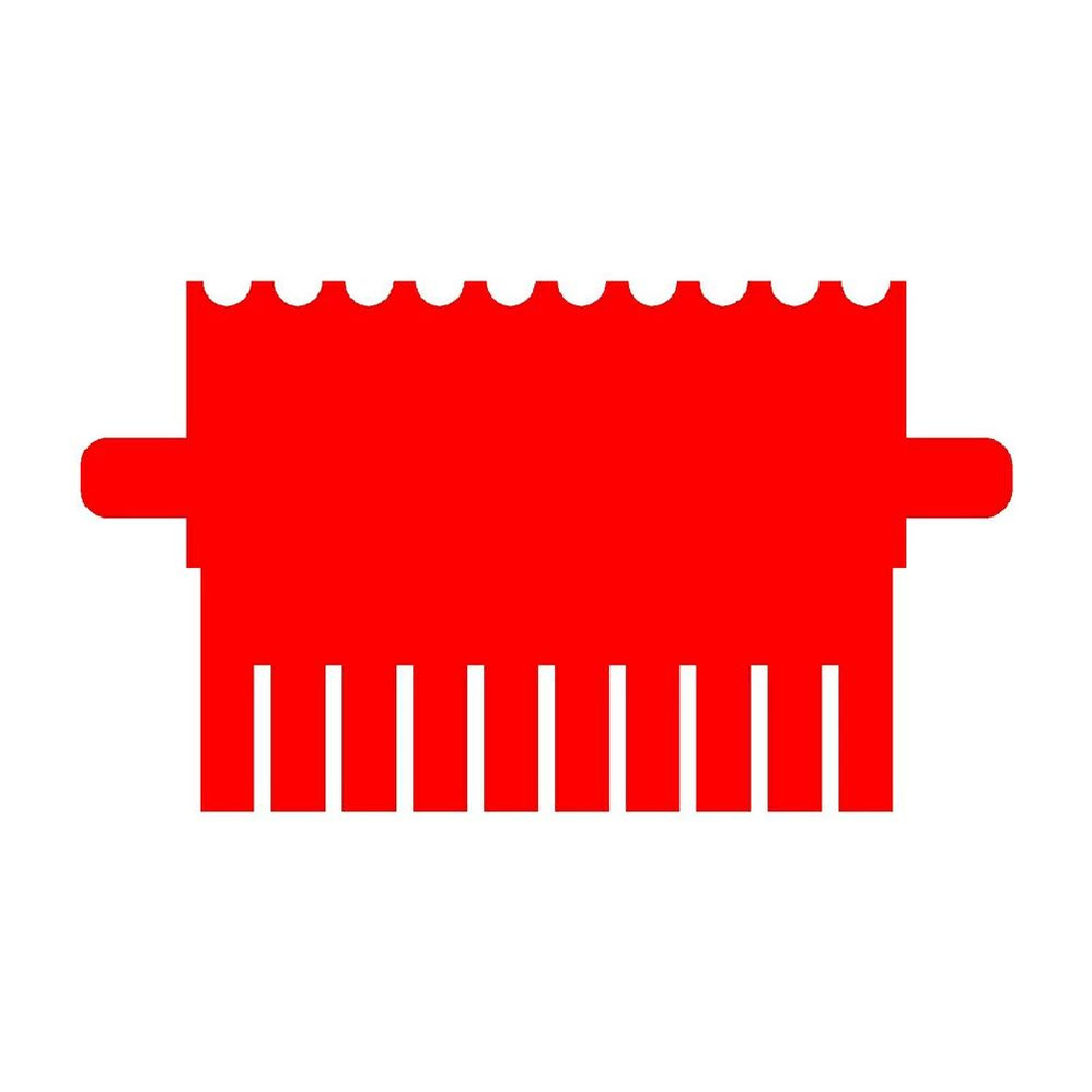 (45-108C10) 10 Tooth Comb, 1.5mm Thick For Mini Vertical Gel Box 1 Comb/Unit