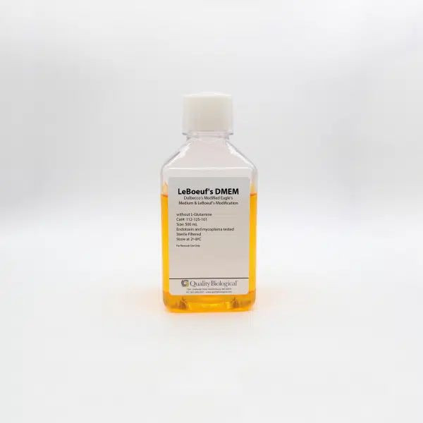 (25-727) LeBoeuf's DMEM without L-Gluta High Glucose 500 mL/Unit
