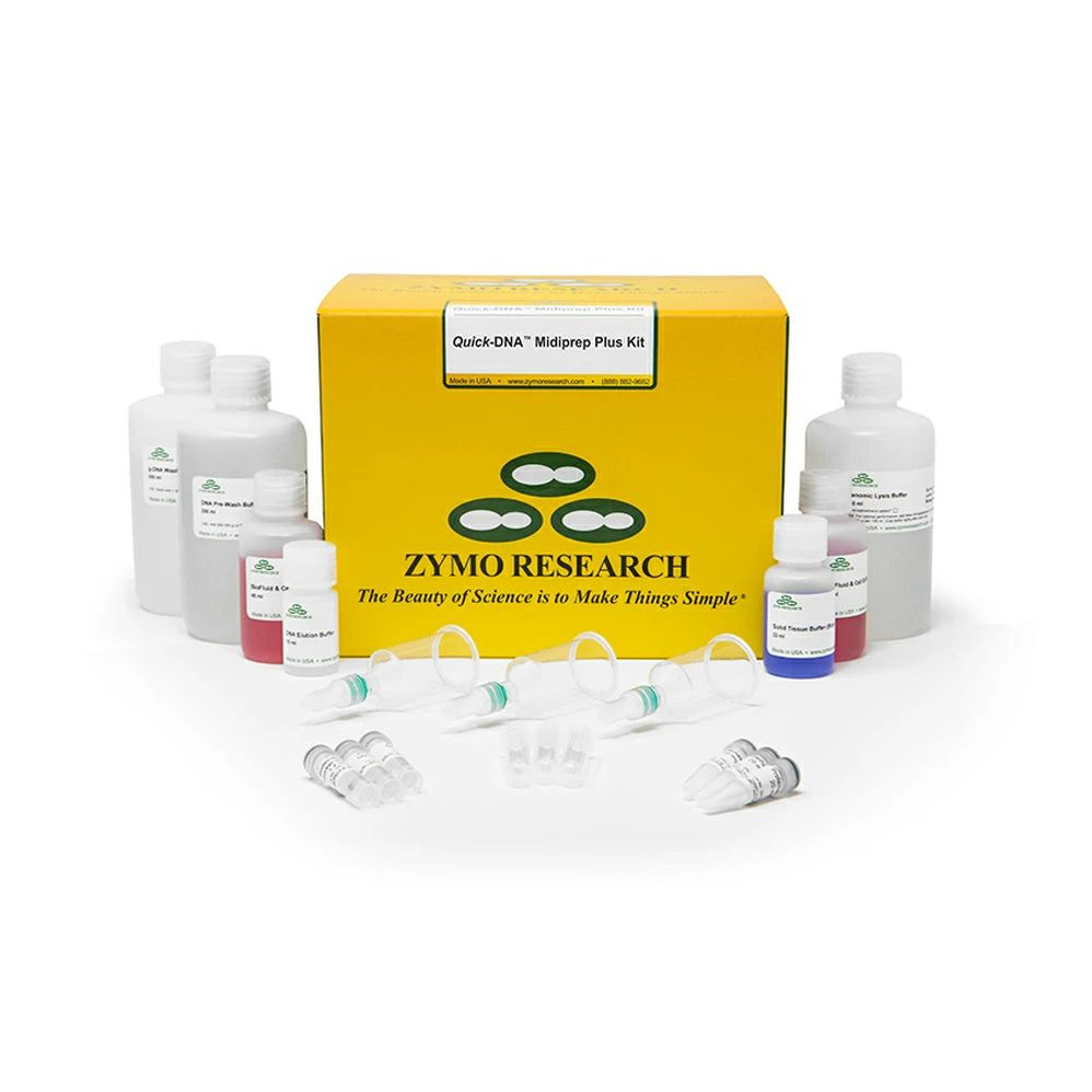 (11-317MD) Quick-DNA MidiPrep Plus Kit Uncapped Columns 25 Preps/Unit