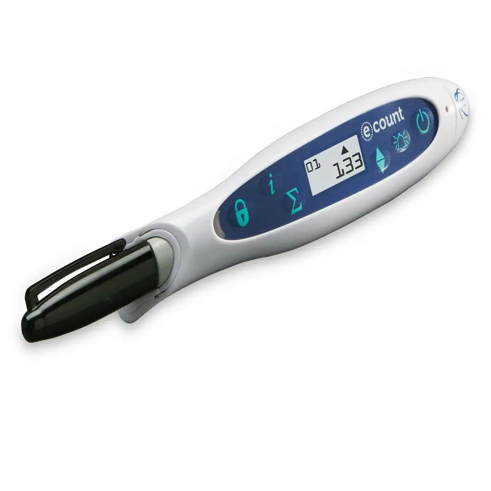 (33-240) Ecount Colony Counter with Pen White/Blue 1 Pen/Unit