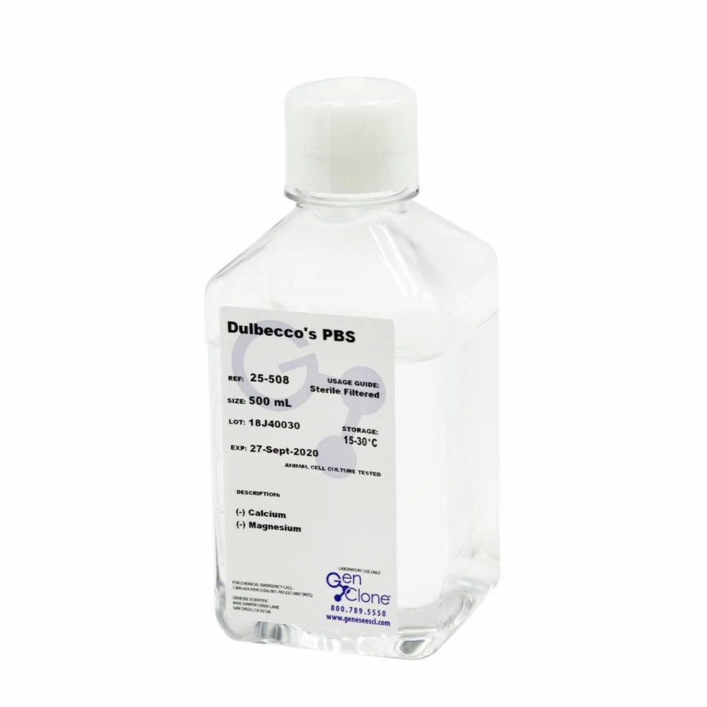 GenClone® DPBS, 1X, without Ca, Mg, Phenol Red