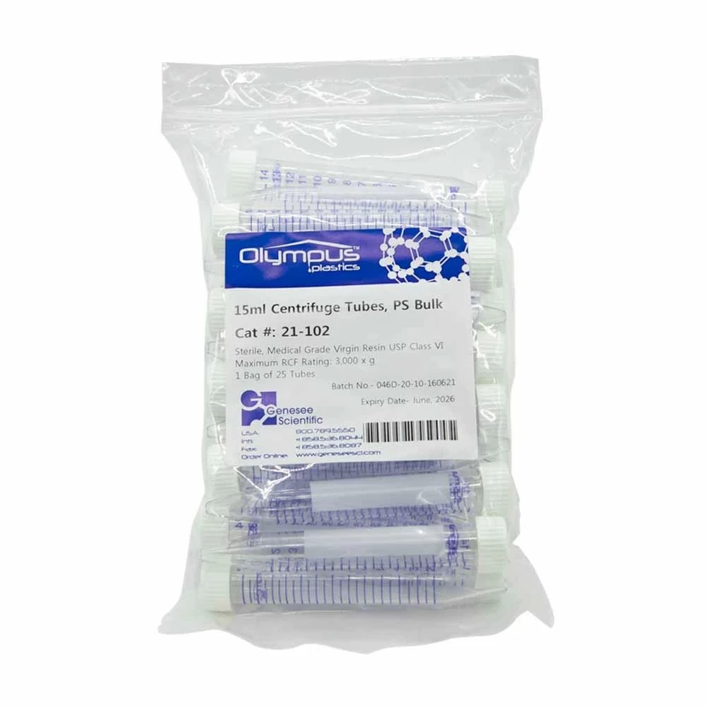 Olympus Conical Polystyrene Centrifuge Tubes