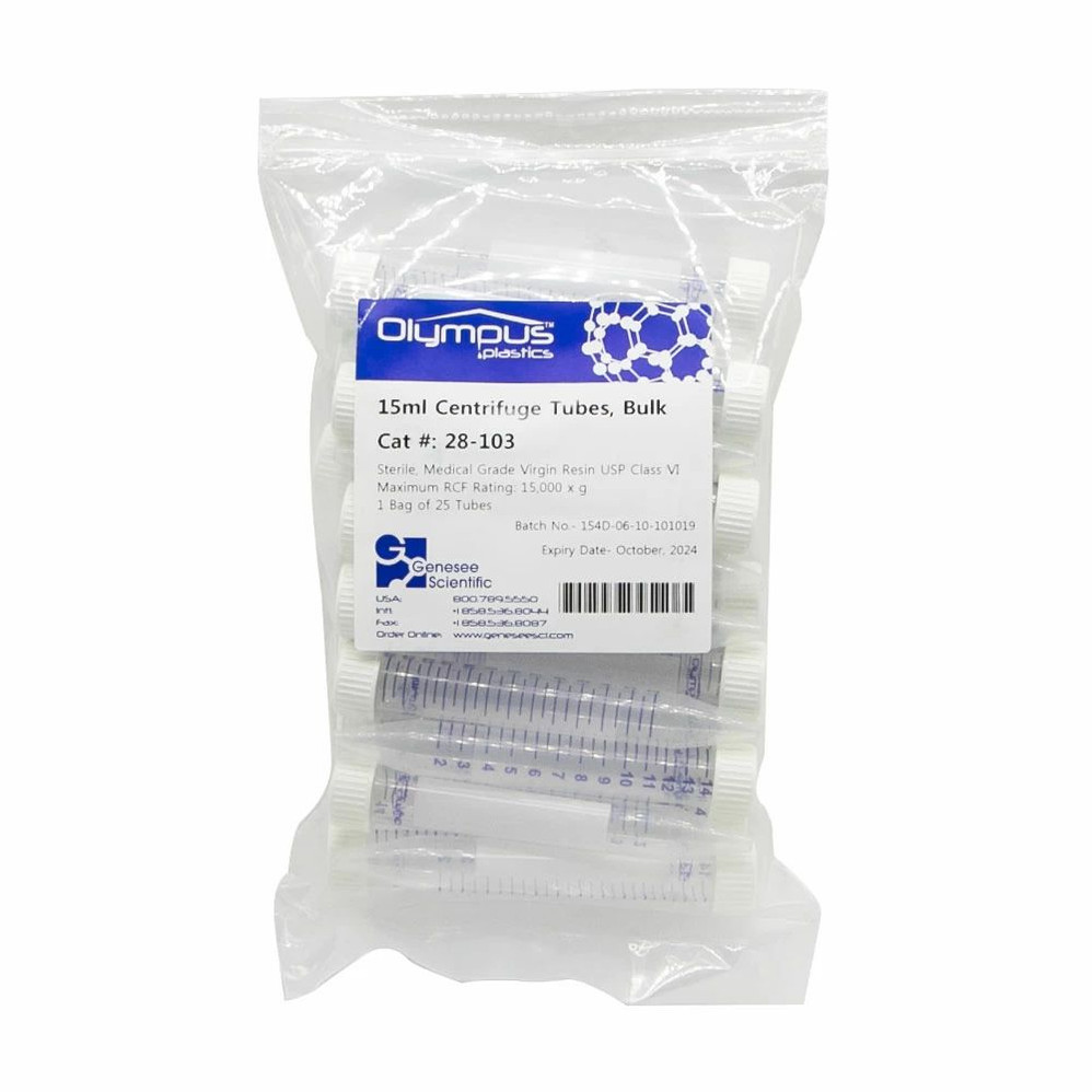 Olympus Conical Polypropylene Centrifuge Tubes