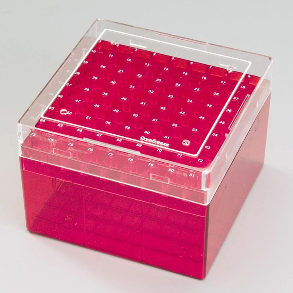 81 Place Cryo Box with Lid for 3-5ml