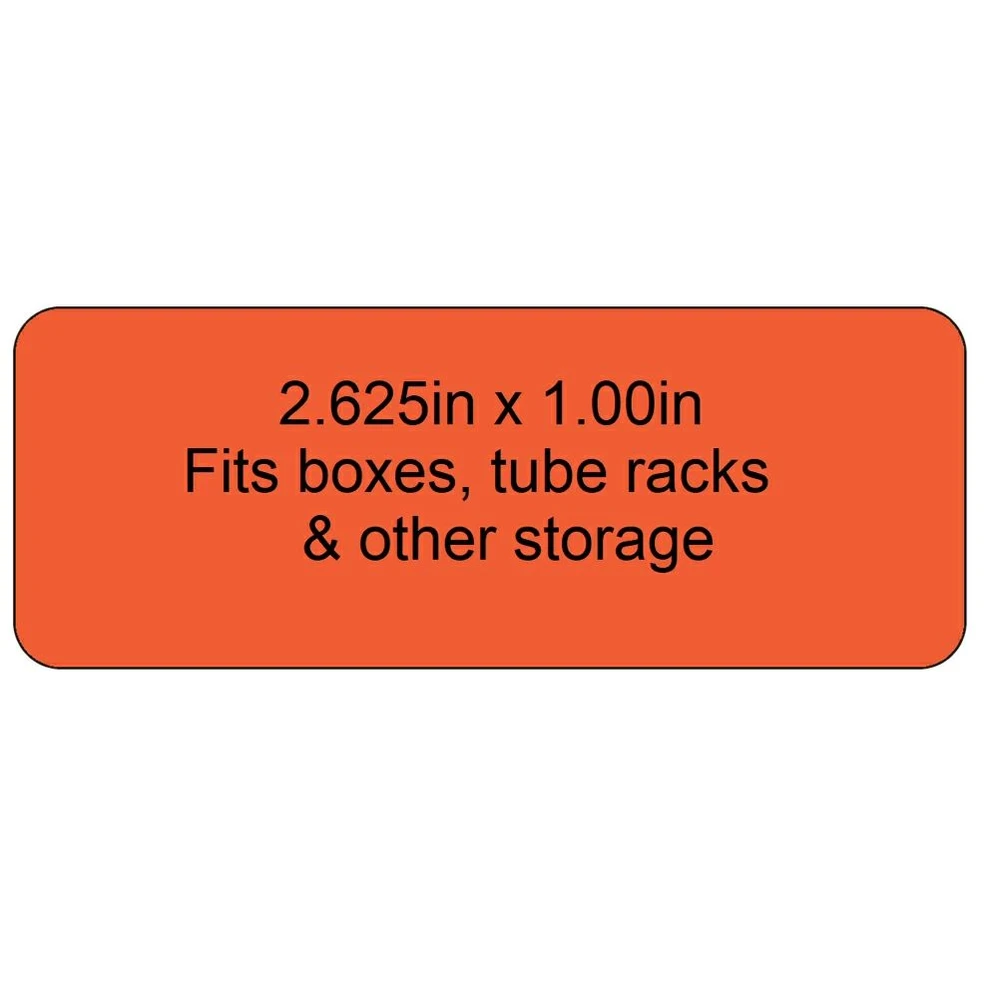 Diversified Biotech Laser Cryo-Tags®, 2.625in x 1.00in