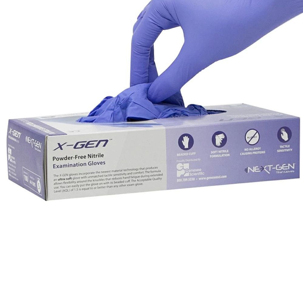 X-GEN Nitrile Gloves, Powder-Free