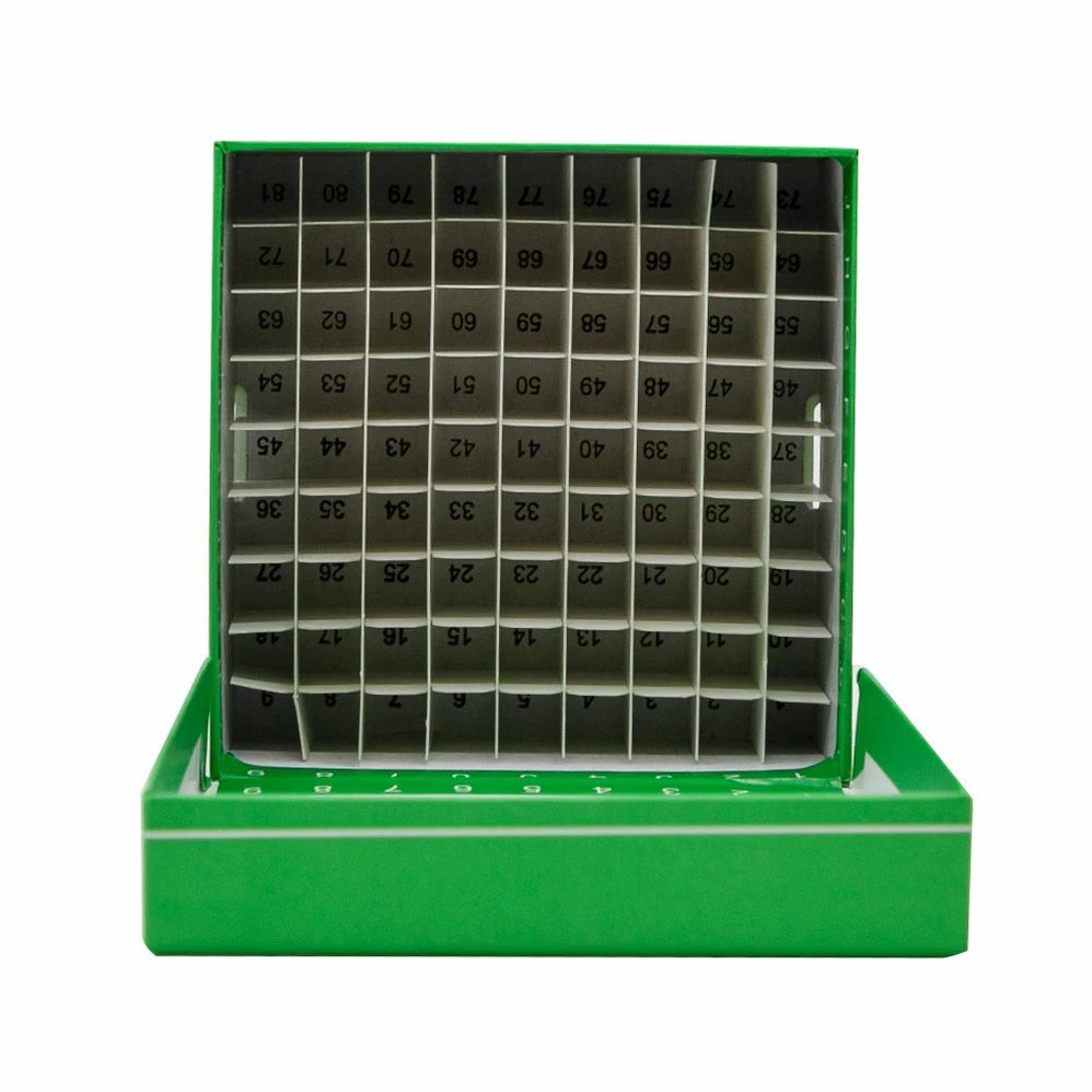 100-Place Hinged Cardboard Freezer Box - 50/Unit