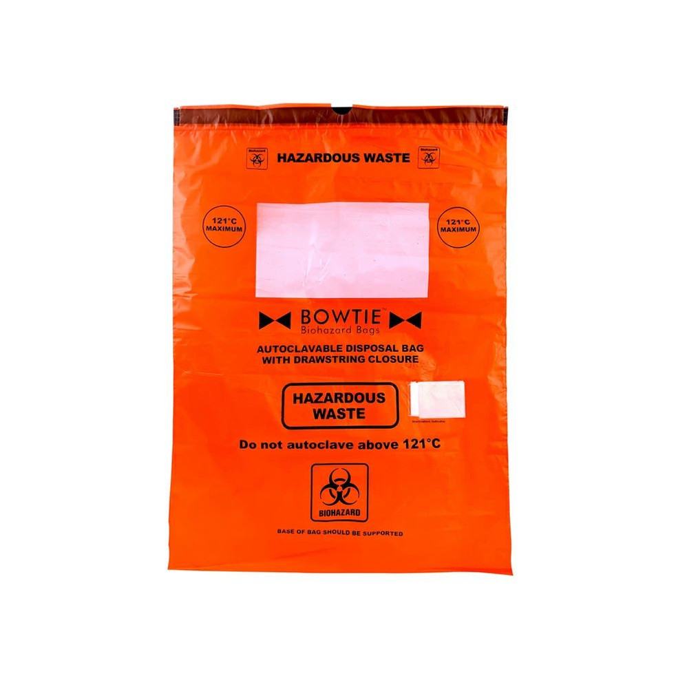 BowTie™ Biohazard Bags with Drawstring