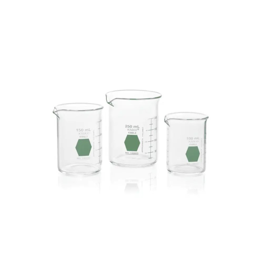 KIMBLE® Griffin Beakers, Green, Low-Scale