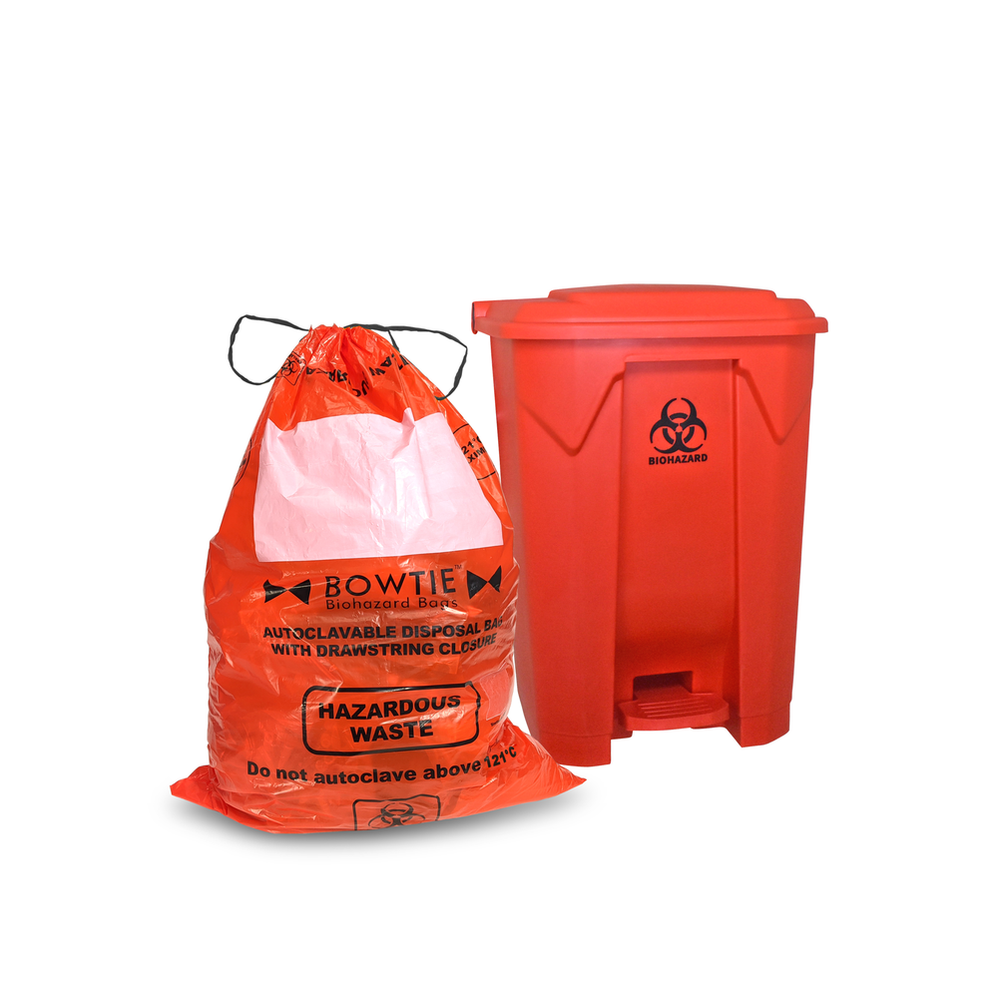 (30-219) BowTie Biohazard Bin With hands-free foot pedal 1 Bin/Unit