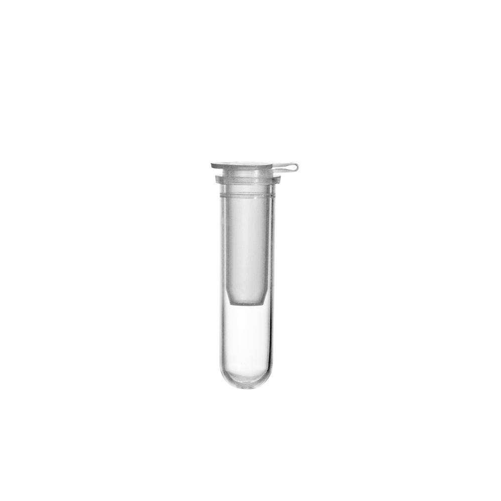 (21-431) 2.0ml Receiver Tube, Natural Round Bottom, Without Cap 500 Tubes/Unit