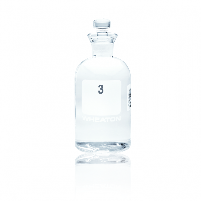 (09-124) 300 mL BOD Btl, Unnumb, Gls Rob Stpr WHEATON® 24/Unit