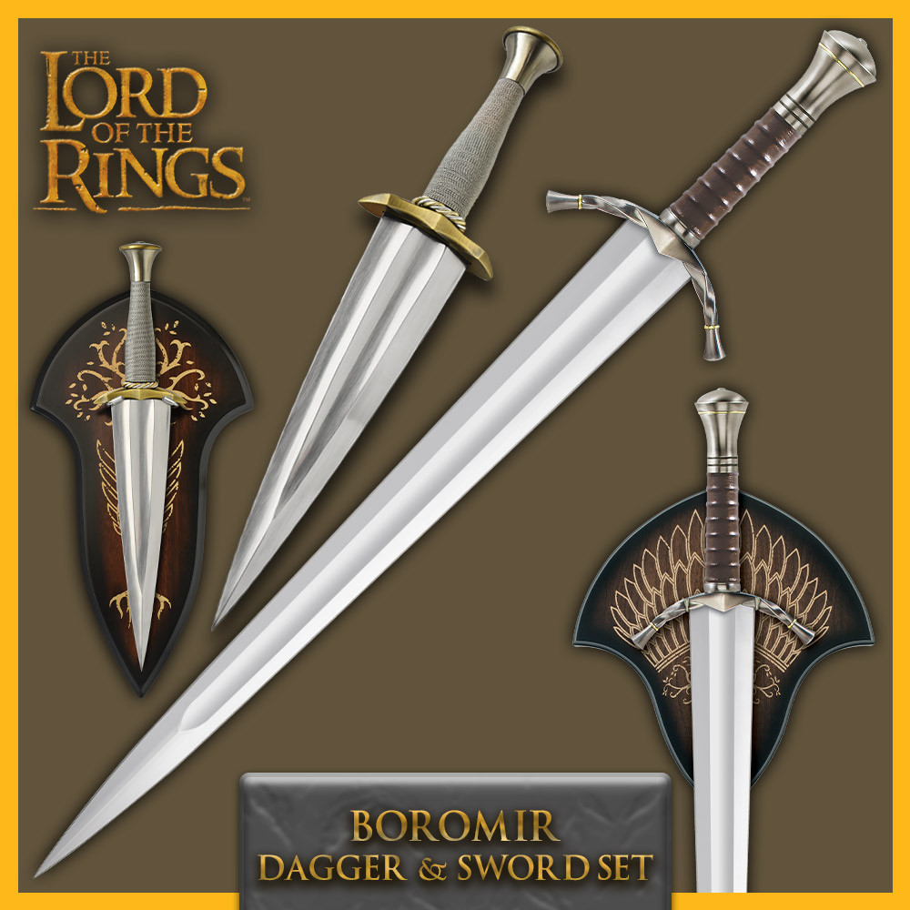Boromir Sword & Dagger Set - Lord of the Rings Collectibles
