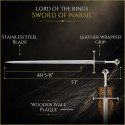 Narsil Sword - Lord of the Rings - Officially Licensed