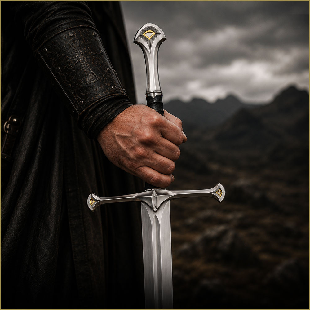 ロードオブザリング　NARSIL、ウィッチキングの剣 ２個セット Narsil Sword Replica - Lord of the Rings