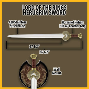 Herugrim Sword | Lord of the Rings | Officially Licensed Herugrim Sword | Lord of the Rings | Officially Licensed
