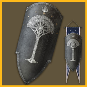 Gondorian War Shield | Lord of the Rings | Officially Licensed