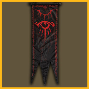 Sauron War Banner Full Length