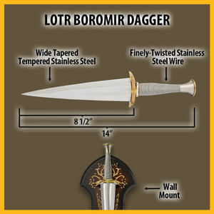 Boromir Sword & Dagger Set - Lord of the Rings Collectibles