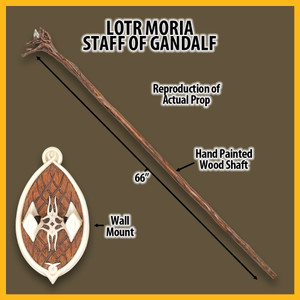 Illuminated Moria Staff of Gandalf | Lord of the Rings | Officially Licensed |