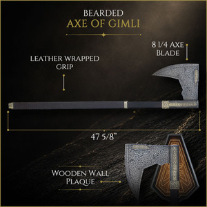 Bearded Axe of Gimli | Lord of the Rings | Officially Licensed