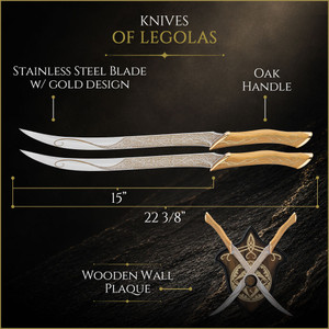 Fighting Knives of Legolas Greenleaf | Replica | Officially Licensed | Main
