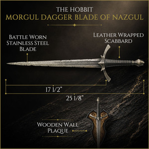Morgul Dagger Blade of Nazgul - The Hobbit - Officially Licensed
