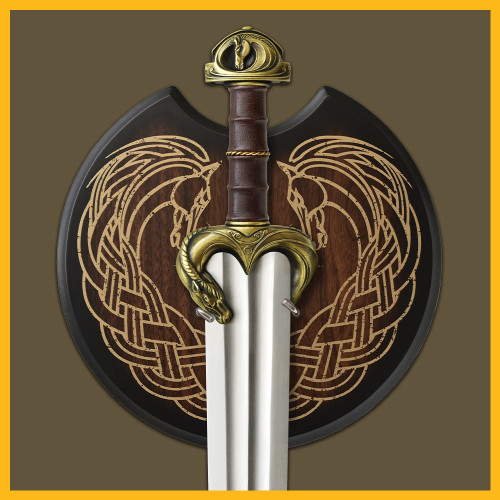 Guthwine Sword Of Eomer | Lord Of The Rings | Officially Licensed | Leather Wrap grip | Wall Display Guthwine Sword Of Eomer | Lord Of The Rings | Officially Licensed | Leather Wrap grip | Wall Display