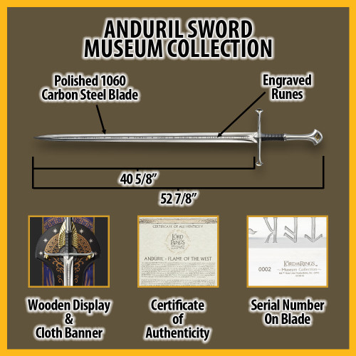 Anduril Sword | Museum Collection Replica
