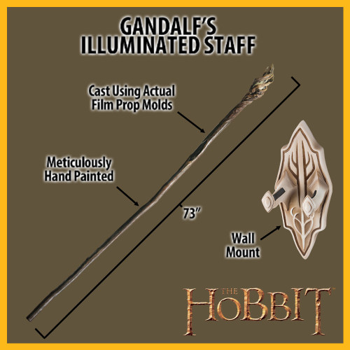 Gandalf's Illuminated Staff | The Hobbit | Officially Licensed