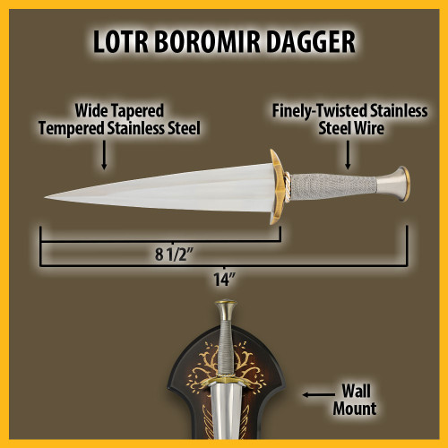 The Lord of the Rings Boromir's Dagger