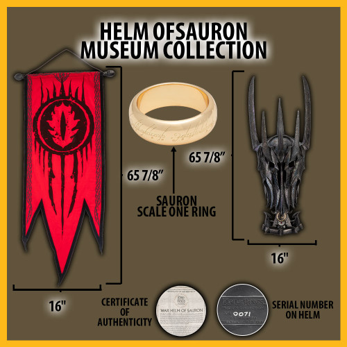 War Helm of Sauron™ from The Lord of the Rings™ Museum Collection Sauron