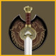Herugrim Sword | Lord of the Rings | Officially Licensed | Wooden Display Plaque