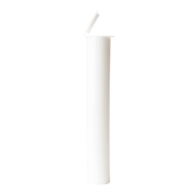 116mm White Plastic Cannabis Tube