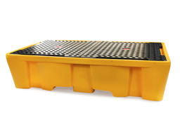 Double IBC Polyethylene Spill Pallet With Grating image