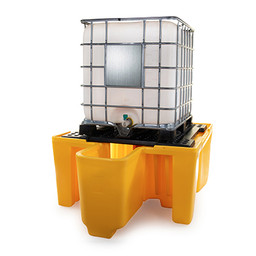 Single Ibc Polyethylene Spill Pallet With Dispensing Well image