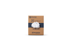 10lb.- Gross Weight- Compressed Box Reclaimed White Fleece Blanket Rags image