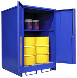 External Store 4 x 205L Drums Hinged Door & Shelf image