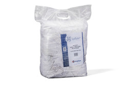 Bulk Reclaimed White T-Shirt Rags- 8 lbs. (Compressed) image