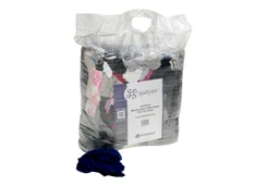 Bulk Reclaimed Mixed Color T-Shirt Rags- 23 lbs. (Compressed) image