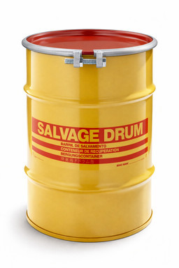 12-Gallon UN Rated Lined Steel Drum with Removable Lid Sealed with a Bolt Ring image