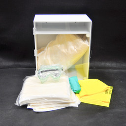 Spilfyter Lab & Cleanroom Plastic Wall Cabinet Spill Kit image