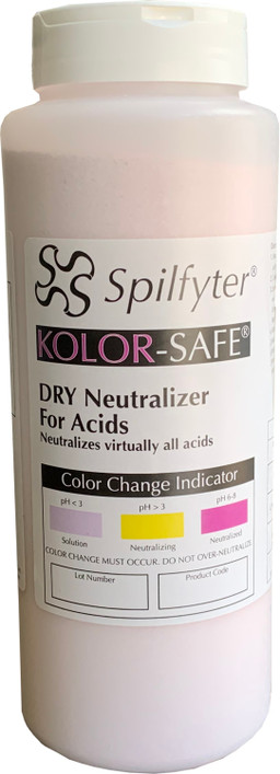 Spilfyter Kolor-Safe® Neutralizer Powder 900 Gram Shaker Bottle for Acids image