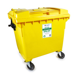1000L Recycled Maintenance Spill Kit - 4 Wheeled Bin image