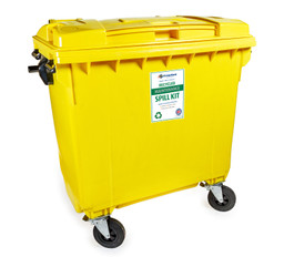 600L Recycled Maintenance Spill Kit - 4 Wheeled Bin image