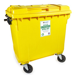 600L Recycled Oil Preferential Spill Kit - 4 Wheeled Bin image