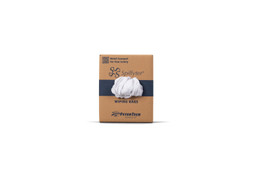 10lb. - Gross Weight - Compressed Box Reclaimed White Cotton Sheet Rags image