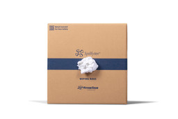 50lb – gross weight - Compressed Box / Reclaimed White T-Shirt Rags image