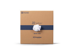 50lb. - Gross Weight - Compressed Box Reclaimed White Cotton Sheet Rags image