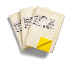 White UC Universal CF Laminated Yellow Poly Mat 380 GSM 40" x 28" 12/Box image